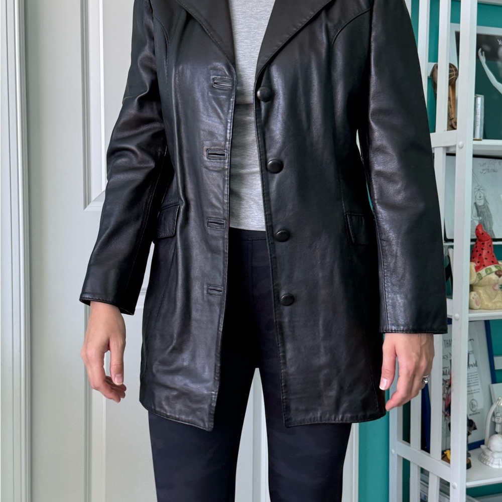 Women's Black Leather Jacket